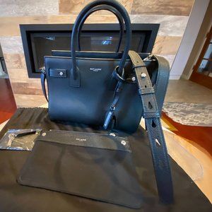 Saint Laurent Sac De Jour Baby Leather Tote